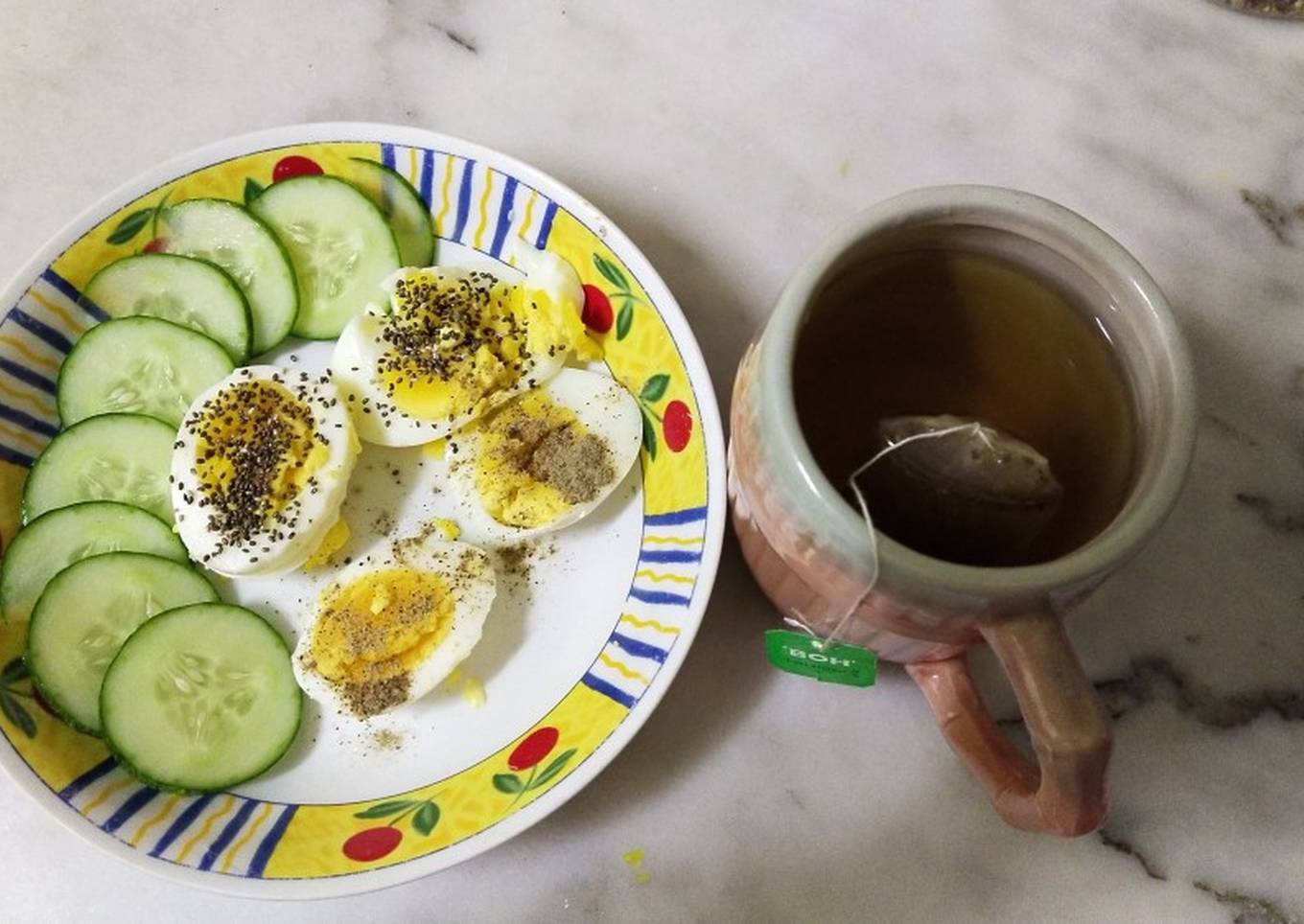 Menyajikan Resepi Telur diet 'malas' yang Lezat Sekali Resepi Orang