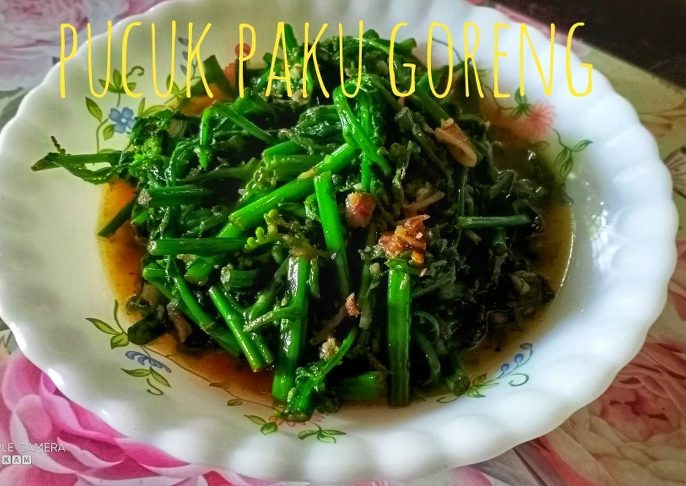 Memasak Resepi Pucuk Paku Goreng Ma Yang Lezat Sekali Resepi Orang