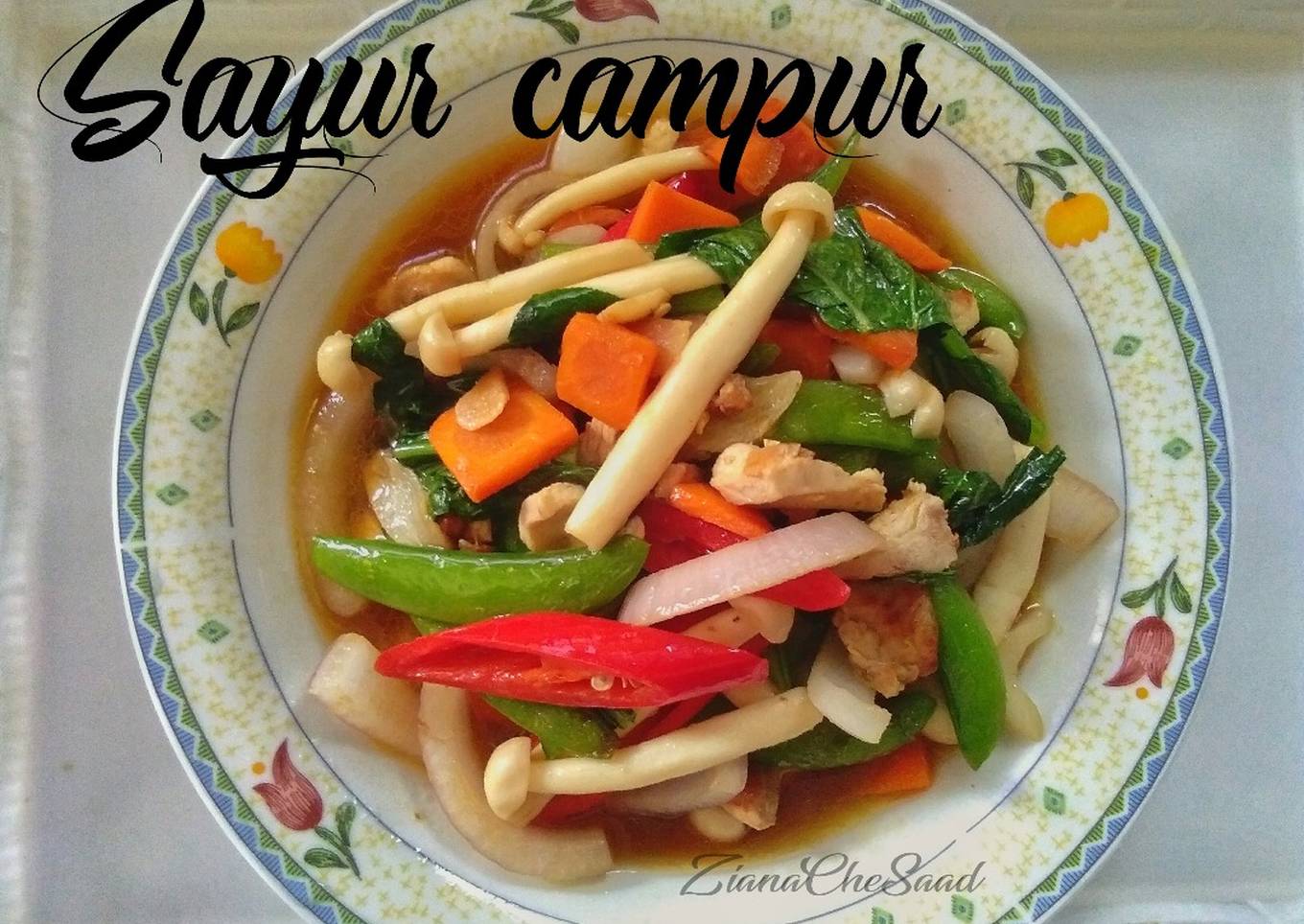 Cara Masak Resepi Sayur Campur Yang Sempurna Resepi Orang Kampung